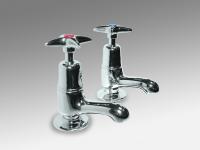 Eclipse BS4512 traditional cross head basin tap (pair)