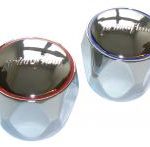 Eclipse chrome tap heads (pair)