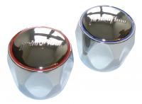 Eclipse chrome tap heads (pair)