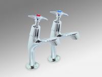 Eclipse cross head sink taps (pair)
