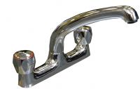 Standard chrome 7" dualflow spout sink deck mixer