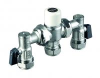 INTAMIX 400MX15CP thermostatic mixer with iso valves