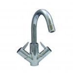 OCTET-L twin lever monobloc basin mixer