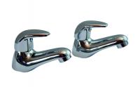 CROMO basin taps (pair)