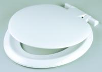 Celmac Sonata WC seat - white/st steel hinges