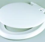 Celmac Sonata WC seat - white/plastic hinges (individually boxed)