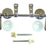 Wooden WC seat bar hinge set 1