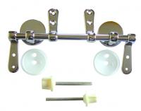 Wooden WC seat bar hinge set