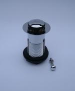1.1/4" basin waste slotted brass - clicker plug