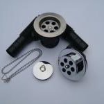 1.1/2" Bath combined waste & overflow - metal plug