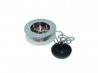 Macdee bath waste 1.1/2" chromed brass body with plug & chain WHK03CP