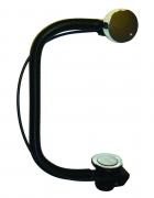Macdee bath waste 1.1/2" chromed brass with oflow/cable operated pop-up WHP05CP