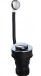 Macdee bath waste 1.1/2" chromed brass with oflow/push down plug WHO95CP
