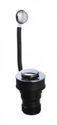 Macdee bath waste 1.1/2" chromed brass with oflow/push down plug WHO95CP