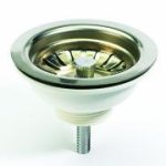 1.1/2" Basket strainer waste - white plastic