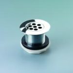 Macdee Kleen shower waste 1.1/2" unslot CP brass 73mm flange/2.1/2" tail WFT55CP