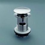 Macdee basin waste 1.1/4" unslotted freeflow with mushroom plug WBK08CP