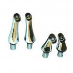 Bath mounting pillars – chrome (pair) 1