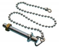 Basin chain & stay 12"