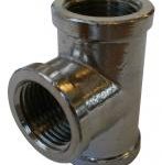BF130X chrome plated brass tee 1/2" FxFxF