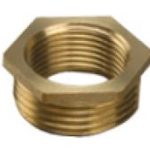 BF241 brass hexagonal bush 1″x 1/2″ 1