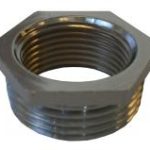 BF241X chrome plated brass hexagonal bush 1/2"x 3/8"