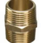 BF280 brass hexagonal nipple