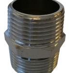 BF280X chrome plated brass hexagon nipple