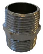 BF280X chrome plated brass hexagon nipple