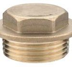 BF290 brass flanged plug 2"