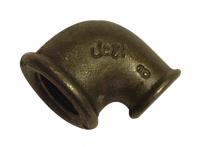 BM090R black malleable 90 degree reducing elbow FxF