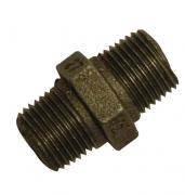 BM280 black malleable hexagonal nipple MxM