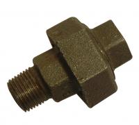 BM341 black malleable straight union MxF