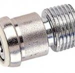 Chrome plated adiator extension tail piece