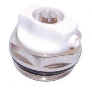 Chrome plated directional radiator air vent 1/2"