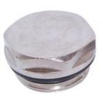 Chrome plated radiator plug 1/2"