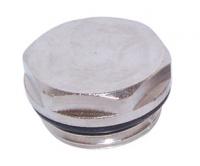 Chrome plated radiator plug 1/2"