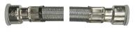 EZ PFCC std bore pushfit flexi tube to tube conn with iso valve 22mm x300mm long
