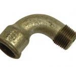 GM001A galvanised malleable bend MxF 1