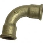 GM002A galvanised malleable bend FxF