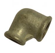 GM090R galvanised malleable 90 degree reducing elbow FxF