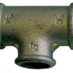 GM130R galvanised malleable reducing tee