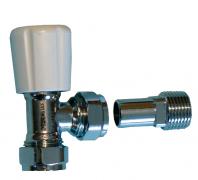 OPRV OPTIMA angle radiator valve 15mm - with 1/2" tail