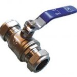 QLC blue handle lever ball valve PN25 CxC