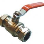 QLC red handle lever ball valve PN25 CxC