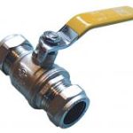 QLC yellow handle lever ball valve PN25 CxC