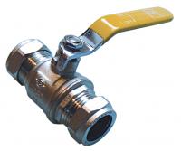 QLC yellow handle lever ball valve PN25 CxC