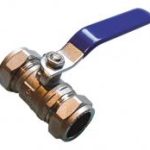 QLEC blue handle lever ball valve - economy CxC