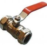 QLEC red handle lever ball valve - economy CxC