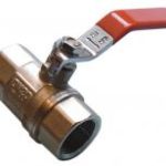 QLF red handle lever ball valve PN16 4"